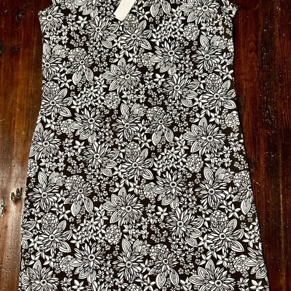 Ann Taylor LOFT NEW NWT women’s white brown dress dresses summer casual Sz SP S - Picture 4 of 6